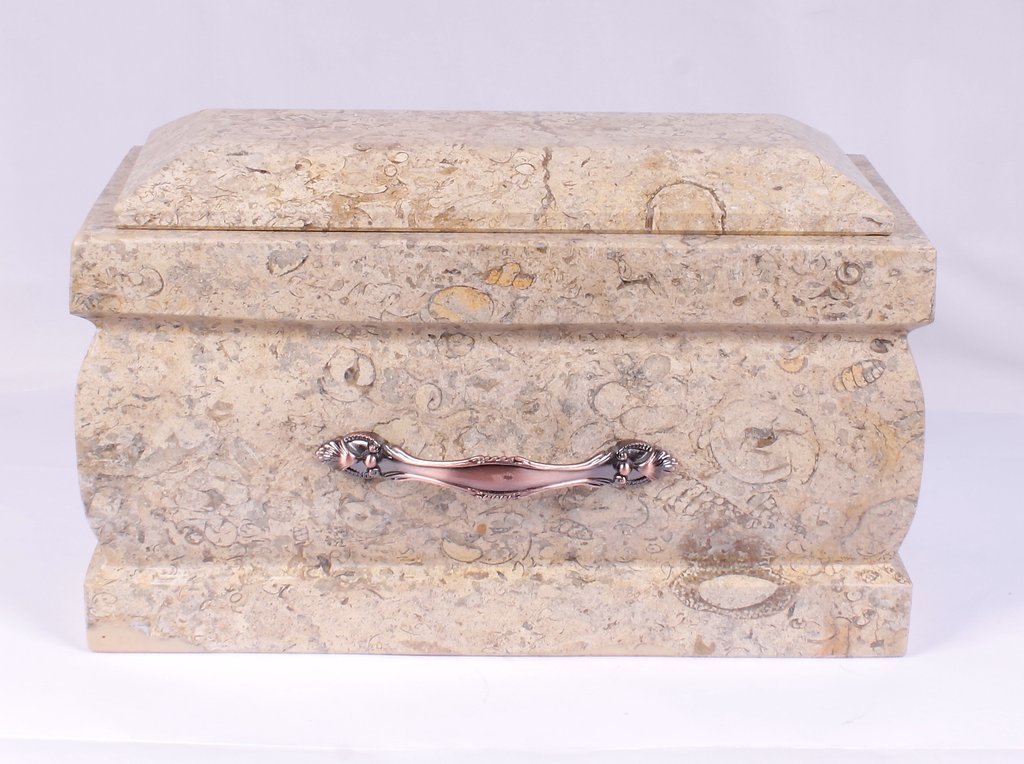 White Coral Marble Casket