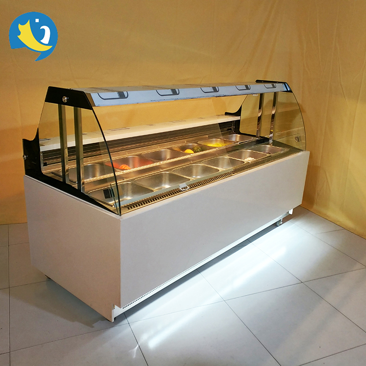 Bakery Display Glass Showcase Height: 1250 Millimeter (Mm)