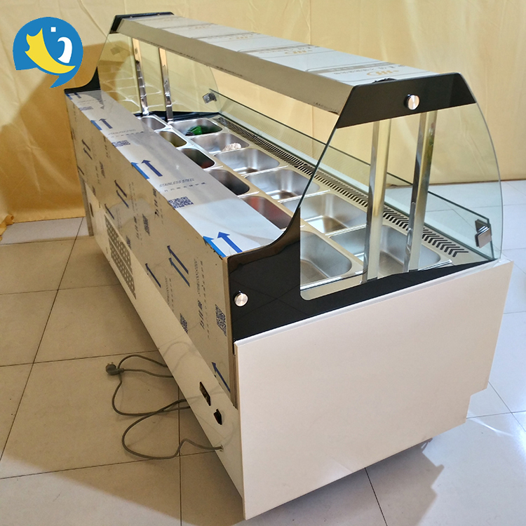 Bakery Display Glass Showcase Height: 1250 Millimeter (Mm)