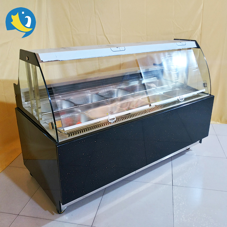Bakery Display Glass Showcase Height: 1250 Millimeter (Mm)