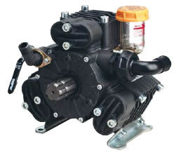 Three Piston Semi-Hydraulic Diaphragm Pump - Metal and Plastic Construction | 1100W Power, 220V Voltage, 22 Dust Capacity