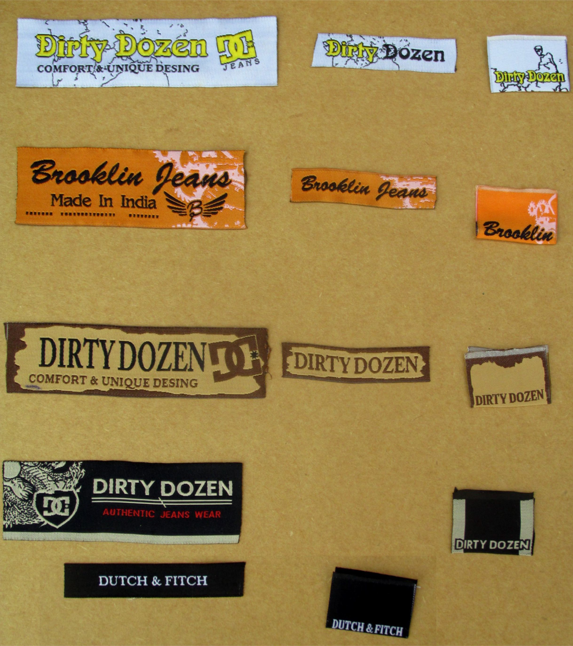 Any Customize Shape Computerized Woven Label