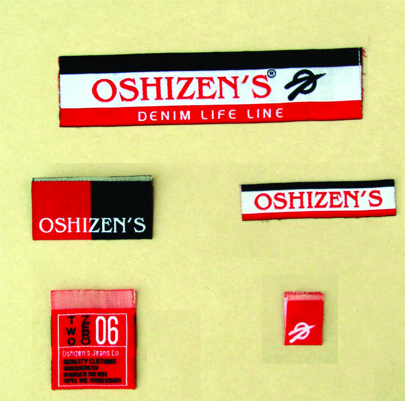 Any Customize Shape Computerized Woven Label