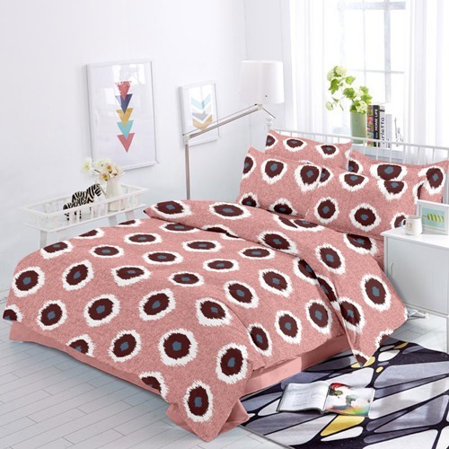 Cotton Printed Bedsheet - 100% Pure Cotton, 90x100 Inch Size | Double Bedsheet With 2 Pillow Covers, Washable, Suitable For Home And Hospitality Use