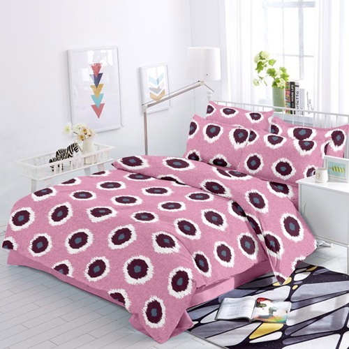 Cotton Printed Bedsheet - 100% Pure Cotton, 90x100 Inch Size | Double Bedsheet With 2 Pillow Covers, Washable, Suitable For Home And Hospitality Use