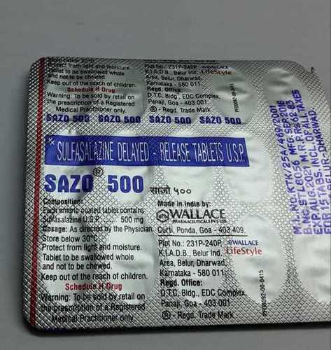 Sulfasalazine Delayed Release Tablets General Medicines