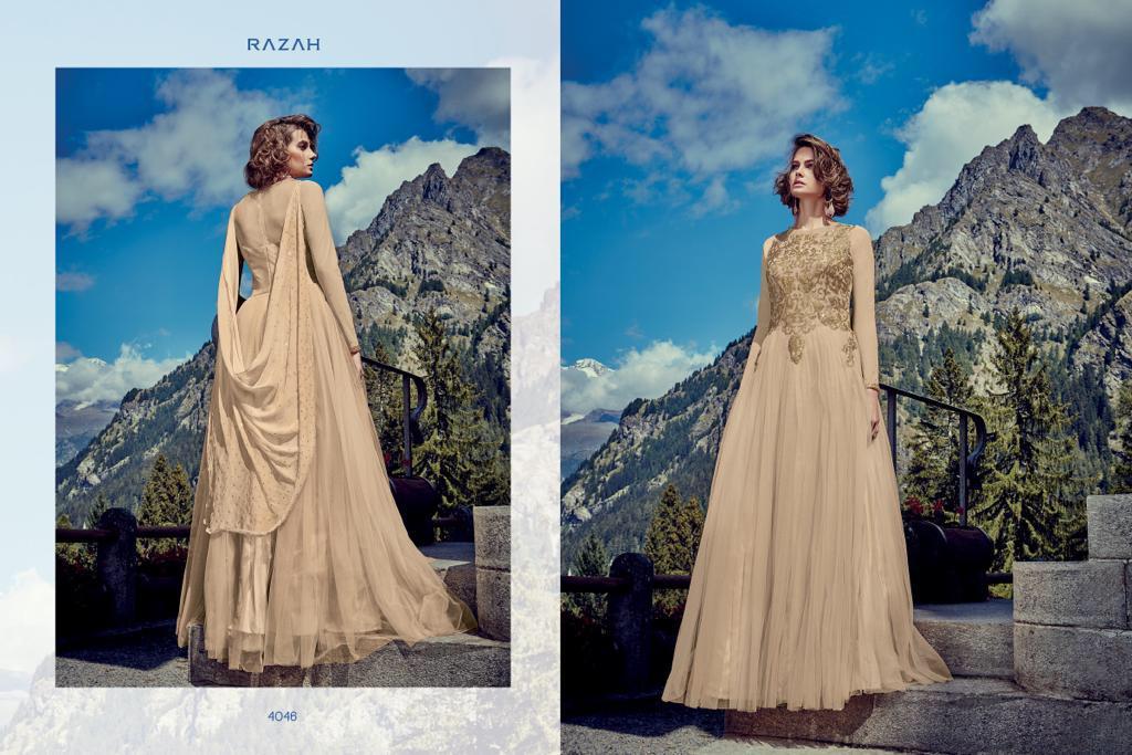 Blue New Designer Long Anarkali Gown