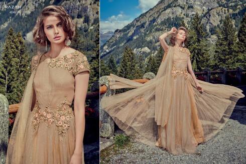 Blue New Designer Long Anarkali Gown