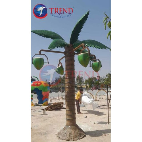Tilting Coconut Tree - Dimension (L*W*H): 12.3*6.3*6.4  Meter (M)
