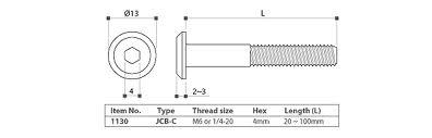 Carbon Steel Joint Connector Bolt Jcb