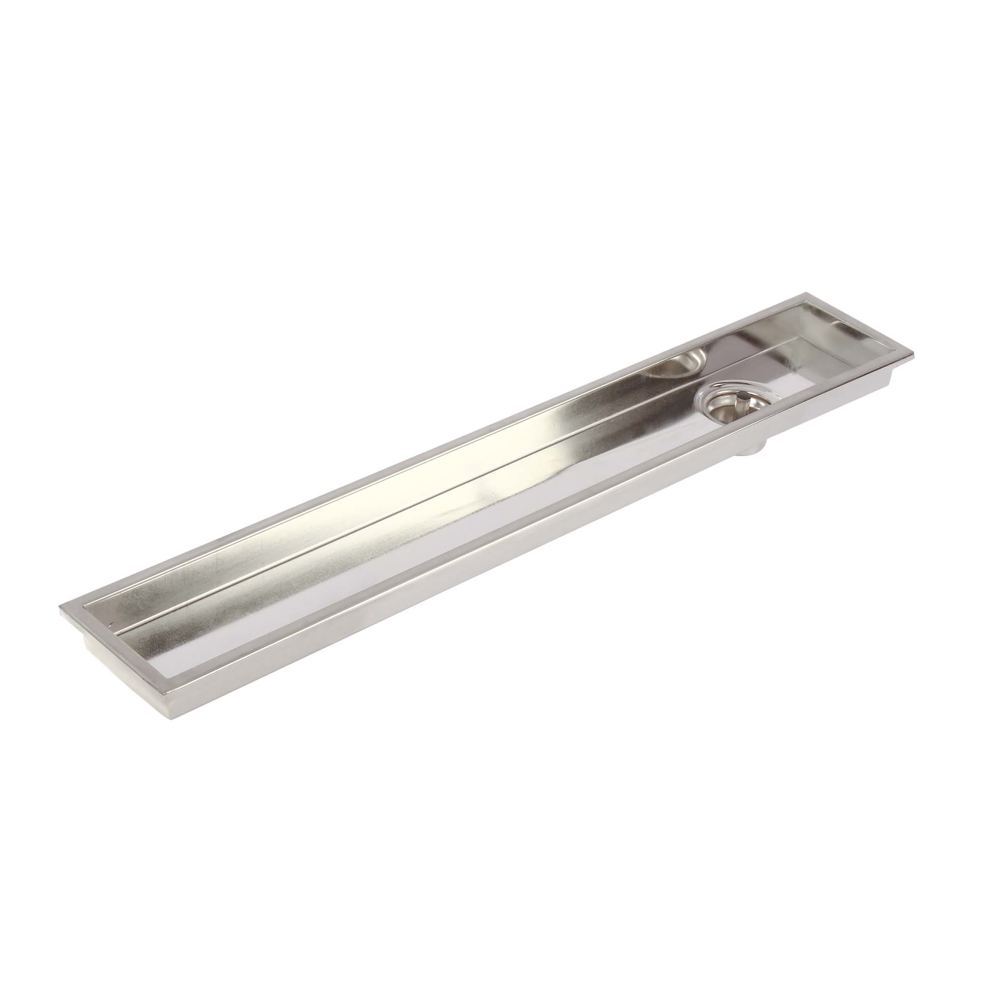 Ss Shower Channel Drain - 600x100x30mm | Stainless Steel, Rectangular Shape, Durable Design