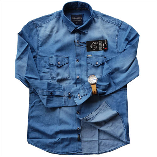 Mens Denim Fashion Full Sleeve Shirts