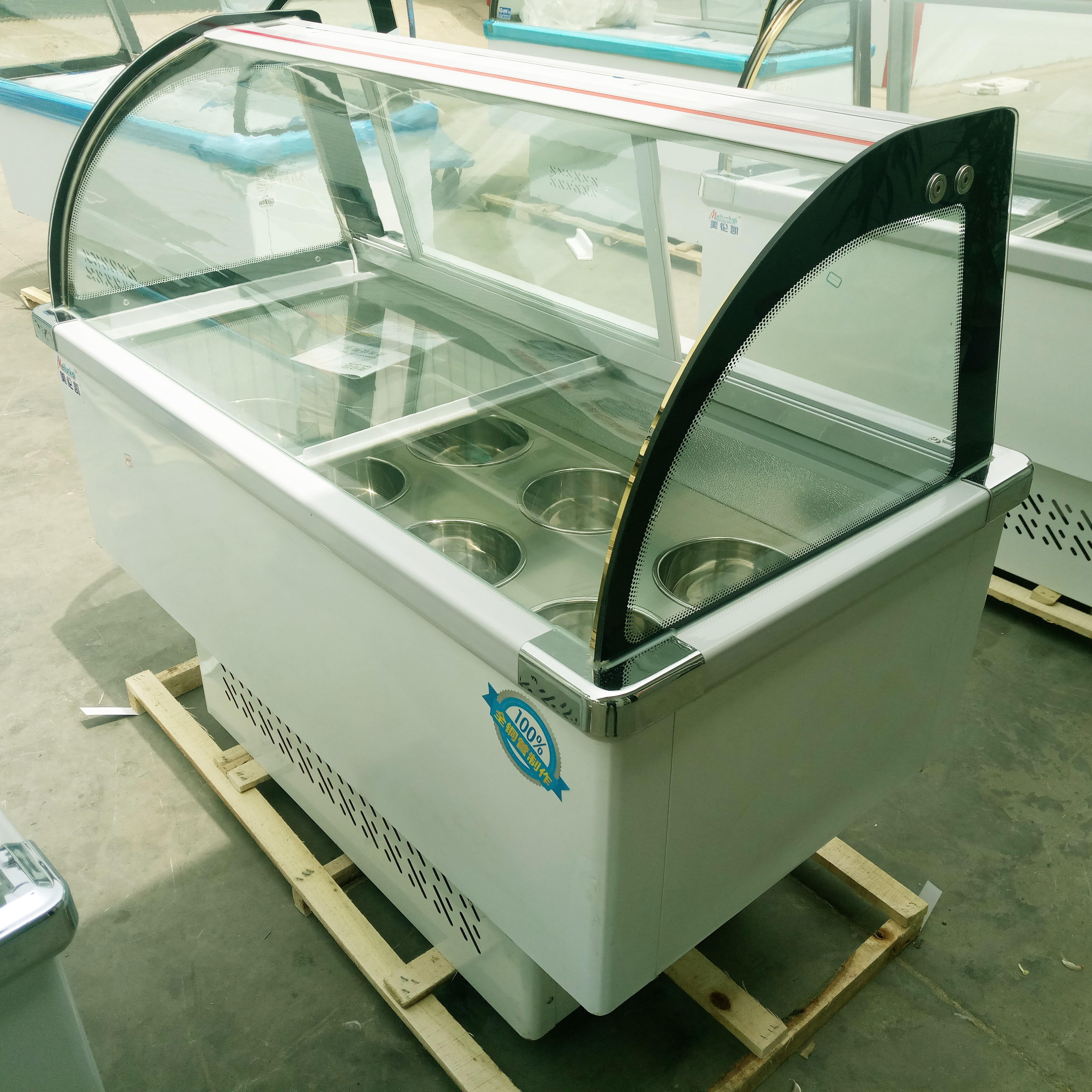 Customized Ice Cream Cabinet Showcase