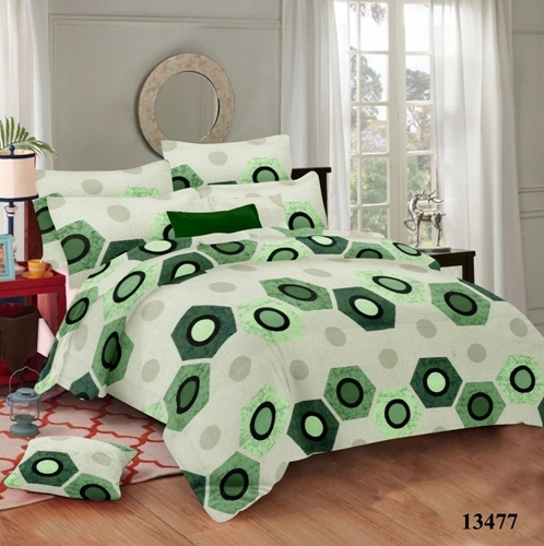 Cotton Bed Sheets - 90x100 Inch Double Size, 160 Thread Count | Washable, 100% Cotton, Includes 2 Pillow Covers