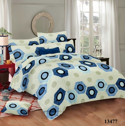 Cotton Bed Sheets - 90x100 Inch Double Size, 160 Thread Count | Washable, 100% Cotton, Includes 2 Pillow Covers