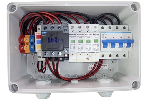आरवाईबी संकेतकों के साथ एसयूआरसीएलई सोलर 8 से 10 केवीए 3पी एसीडीबी