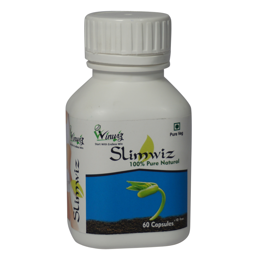 Slimwiz Herbal Capsules - Adult Formula , Rich in Vitamins and Minerals for Heart, Brain, and Skin Health