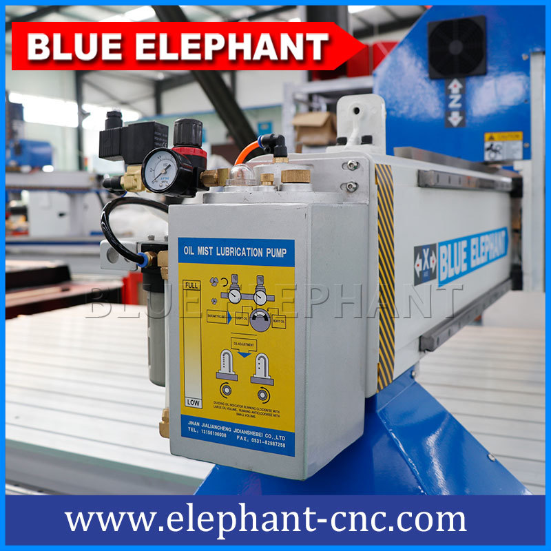 3 Axis Cnc Router - Metal, 1300x2500x200mm | High Precision, Automatic Oil Mist Cooling, Weihong Control System, Powerful Italy Hsd Spindle