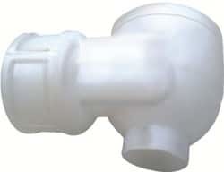 Pvc Nozzle - Lightweight 2.5" Bsp Threads | Versatile Spray Angles, Includes Adopters