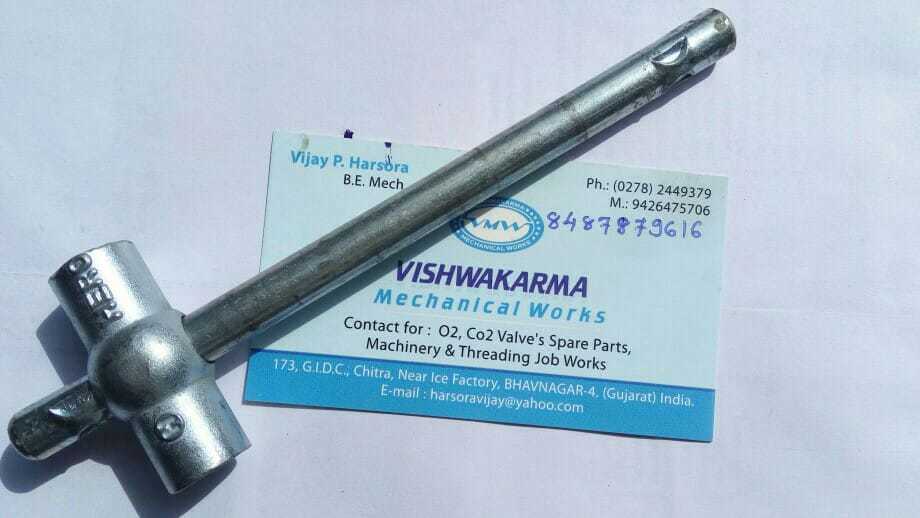 Medical Spanner - High-grade Alloy | Valve Key Spanner For Gas Applications, Durable Design, Enhanced Torque Control