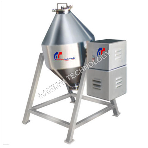 Double Cone Blender - Metal, Silver Color | Automatic Grade for Homogeneous Solid-Solid Mixing