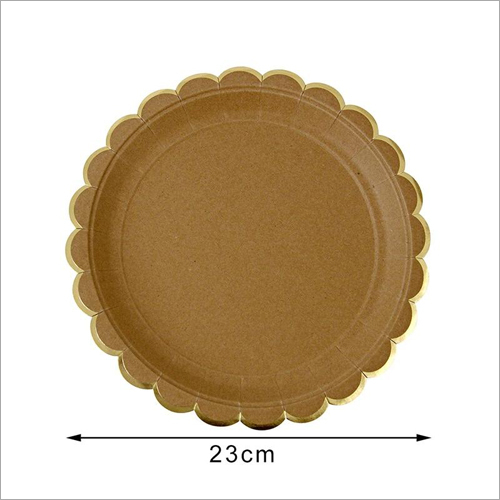 Diposable Round Kraft Paper Plates