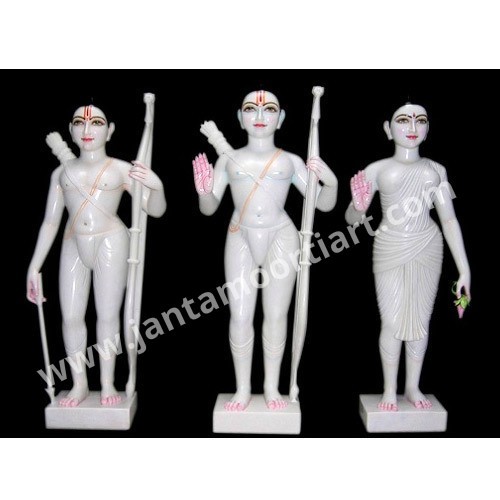 मार्बल राम परिवार की मूर्ति