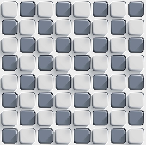 White & Grey 3D Tiles