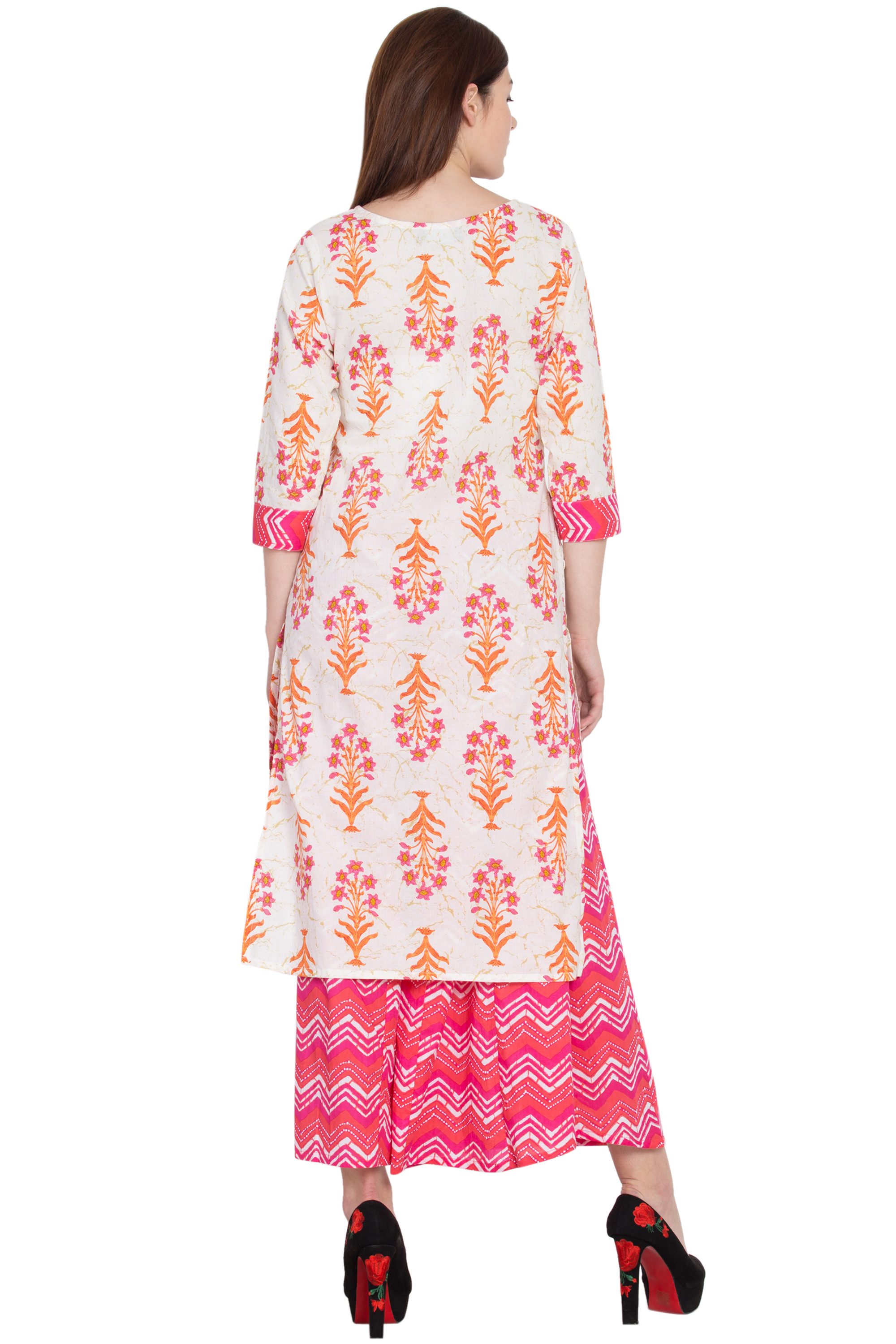 Ladies Cotton Kurti - Embroidered Cotton, Sizes S-xl | Quick Dry, Washable, Long Sleeve, Modern Style For Daily, Formal, And Party Wear