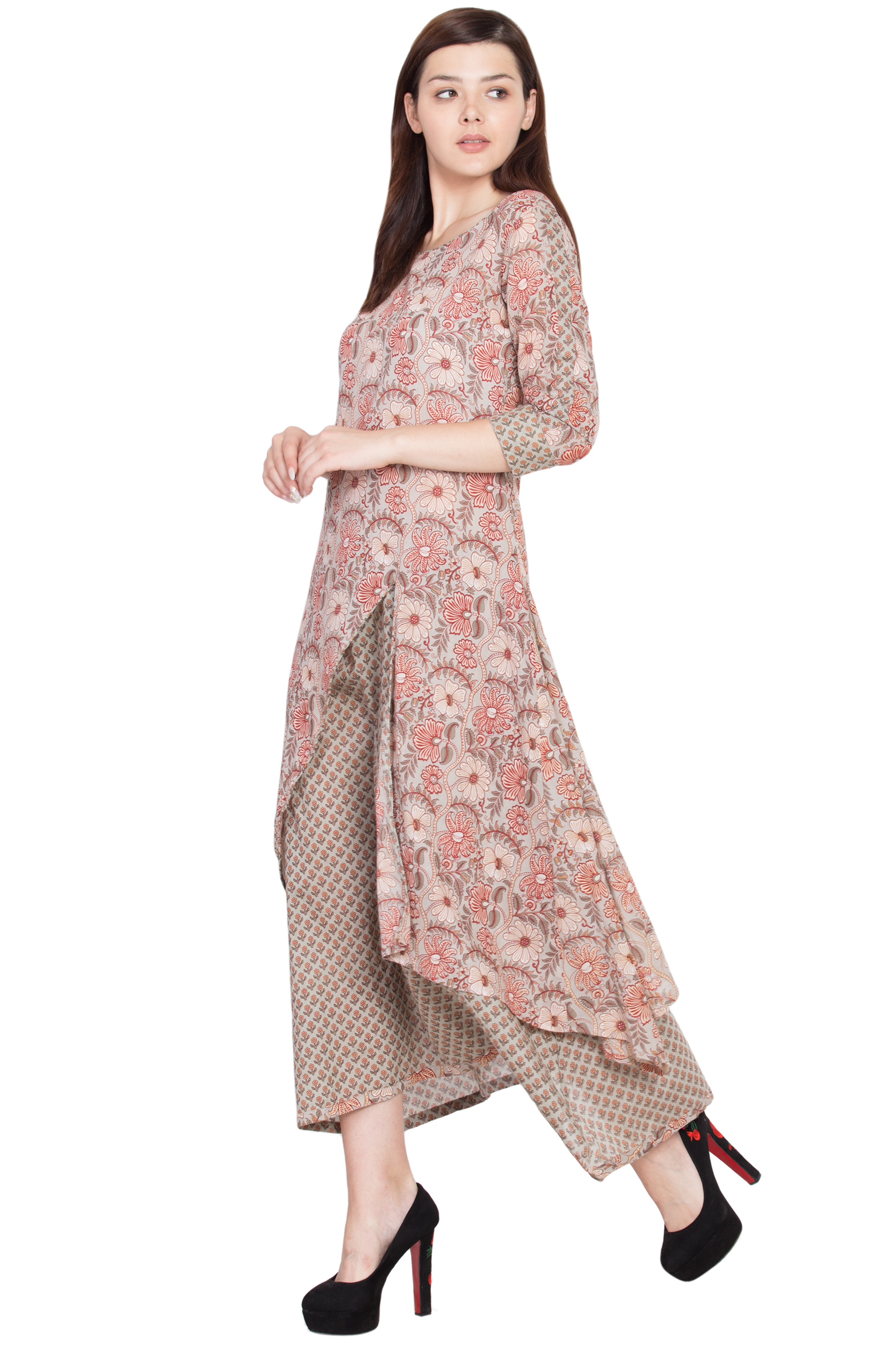 Ladies Cotton Kurti - Cotton, S/m/l/xl | Embroidered Design, Long Sleeve, Quick Dry, Casual & Formal Wear For Girls