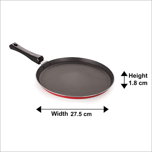 Nirlon Flat Non Stick Dosa Chapati Tawa - Aluminium, 24 Cm Multicolour, 0.82 Kg, 3 Mm Thickness, Dishwasher-safe, 1-year Warranty