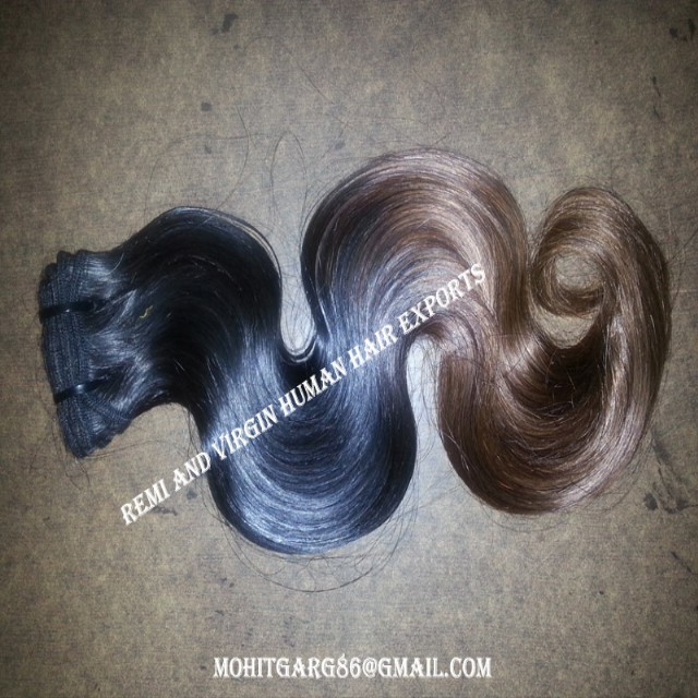 Natural Ombre Hair With Red Color
