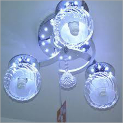 Ceiling LED Fancy Light - Metal, Round Shape, White Color | High Efficiency, Easy Installation, Unique Lighting Mood