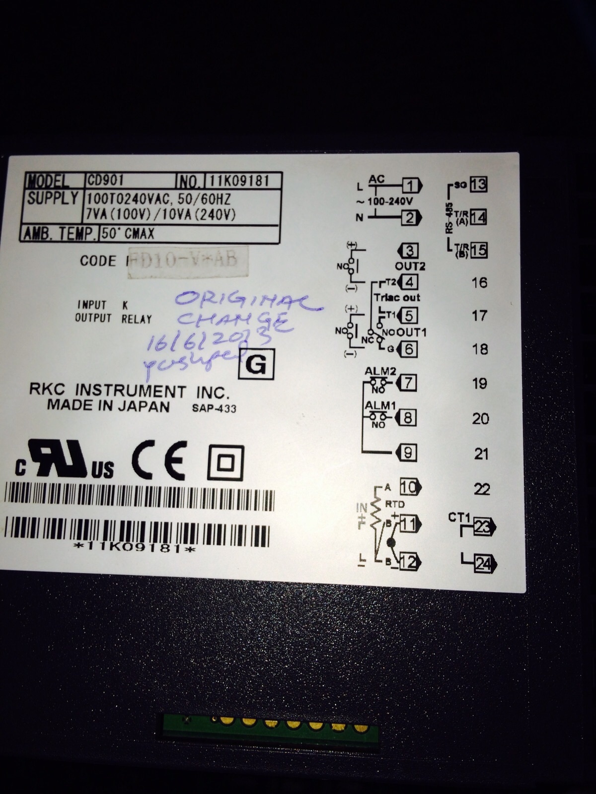 Temperature Controllers Accuracy: As Per Application  %