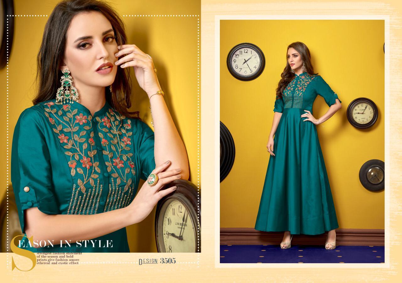 8 Colors Silk Gown