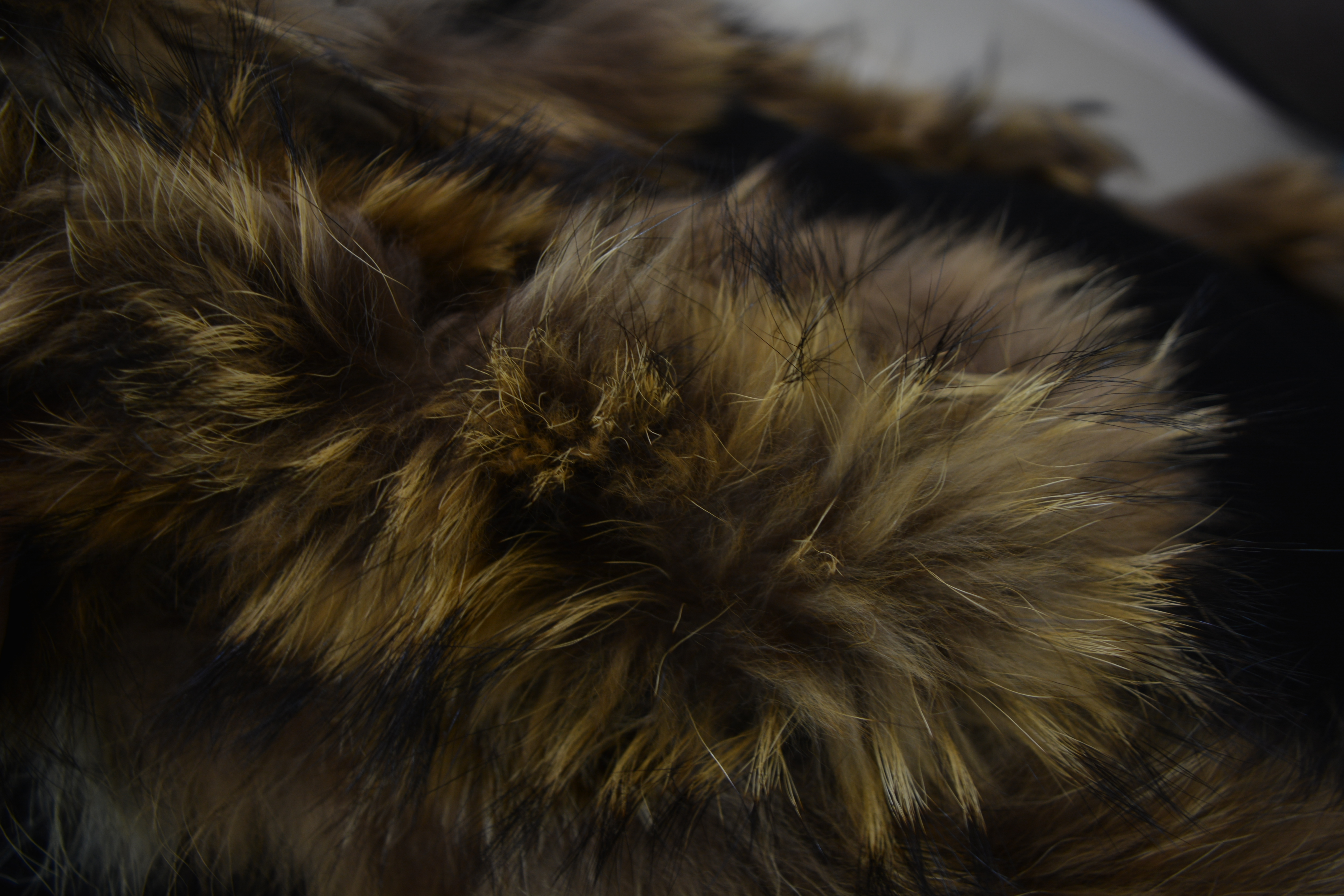 Black Fur Scarve