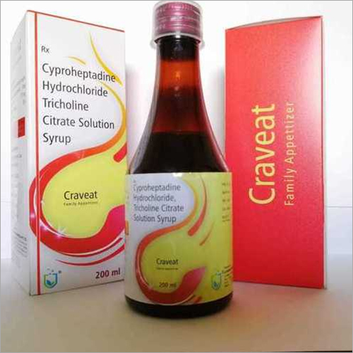 Cyproheptadine Hydrochloride Tricholine Citrate Syrup Liquid
