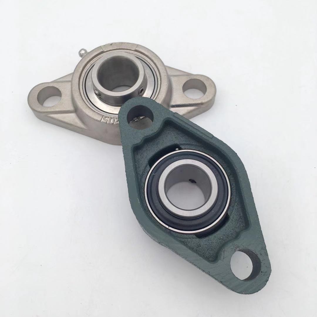 Cast Iron Housing Mounted Bearings - Various Sizes Up To 90mm | Flanged Bushes, Rust-resistant, Enhanced Durability