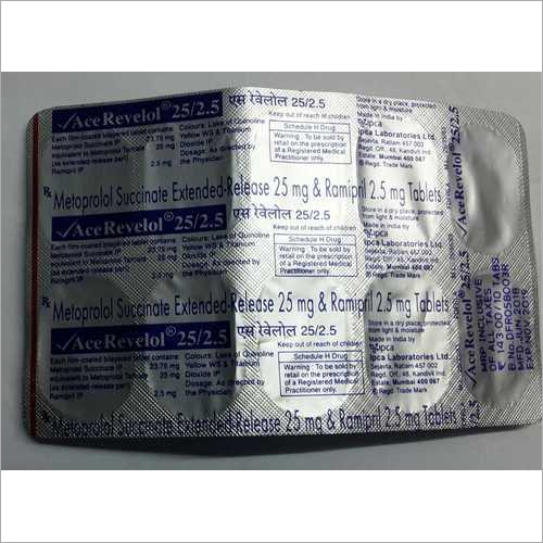 मेटोप्रोलोल सक्सेनेट एक्सटेंड रिलीज 25 मिलीग्राम रामिप्रिल 2.5 मिलीग्राम टैबलेट ऑर्गेनिक मेडिसिन