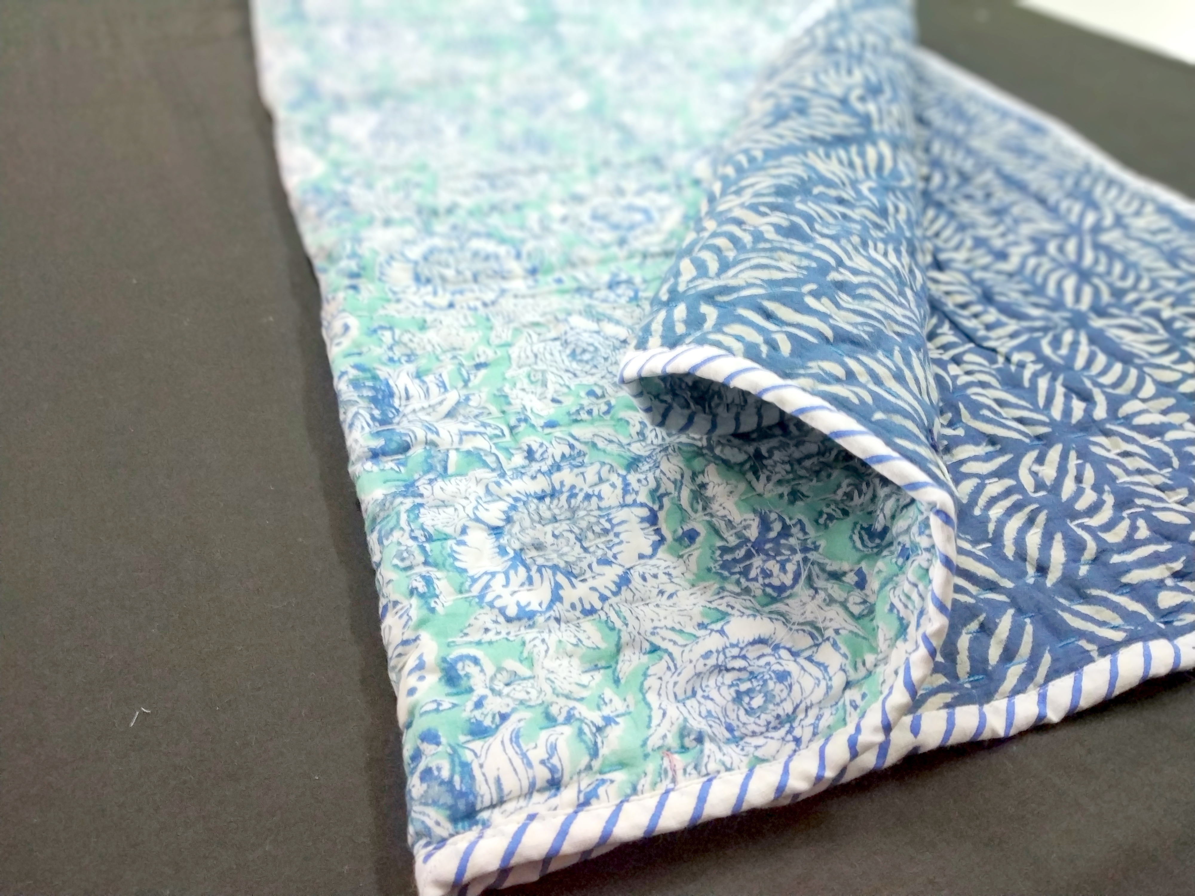 100% Cotton Baby Kantha Quilt