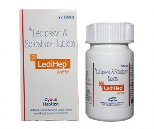 Sofosbuvir Ledipasvir Tablet - 90mg/400mg Dosage | Antiviral Treatment For Chronic Hepatitis C, Oral Consumption, Store In Dry Place, Suitable For Adults, Teenagers, And Women