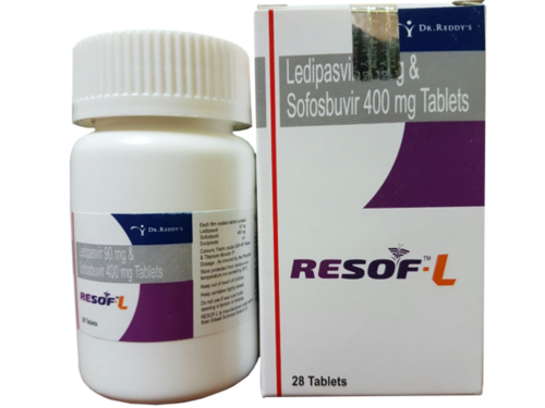 Sofosbuvir Ledipasvir Tablet - 90mg/400mg Dosage | Antiviral Treatment For Chronic Hepatitis C, Oral Consumption, Store In Dry Place, Suitable For Adults, Teenagers, And Women