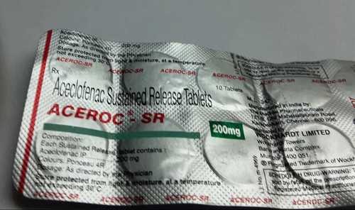 Aceclofenac Sustaired Release Tablets General Medicines