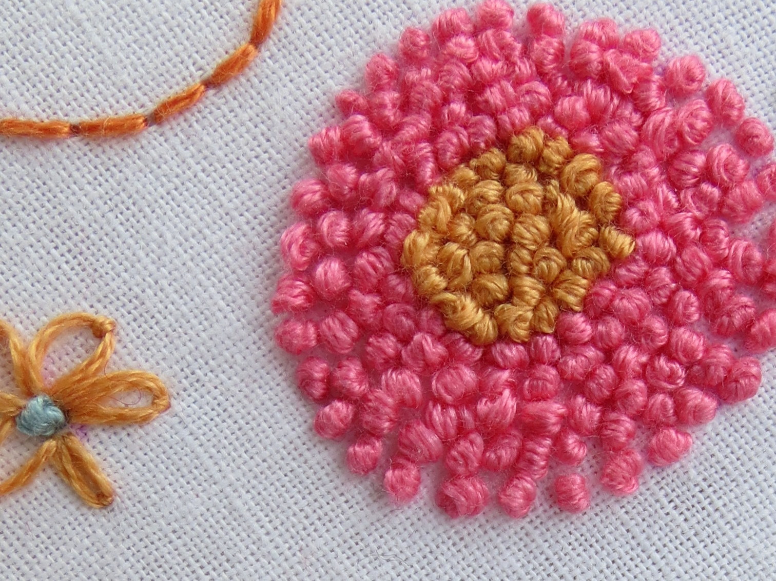 French Knot Stitch Hand Embroidery Service / French Knot Stitch Embroidery