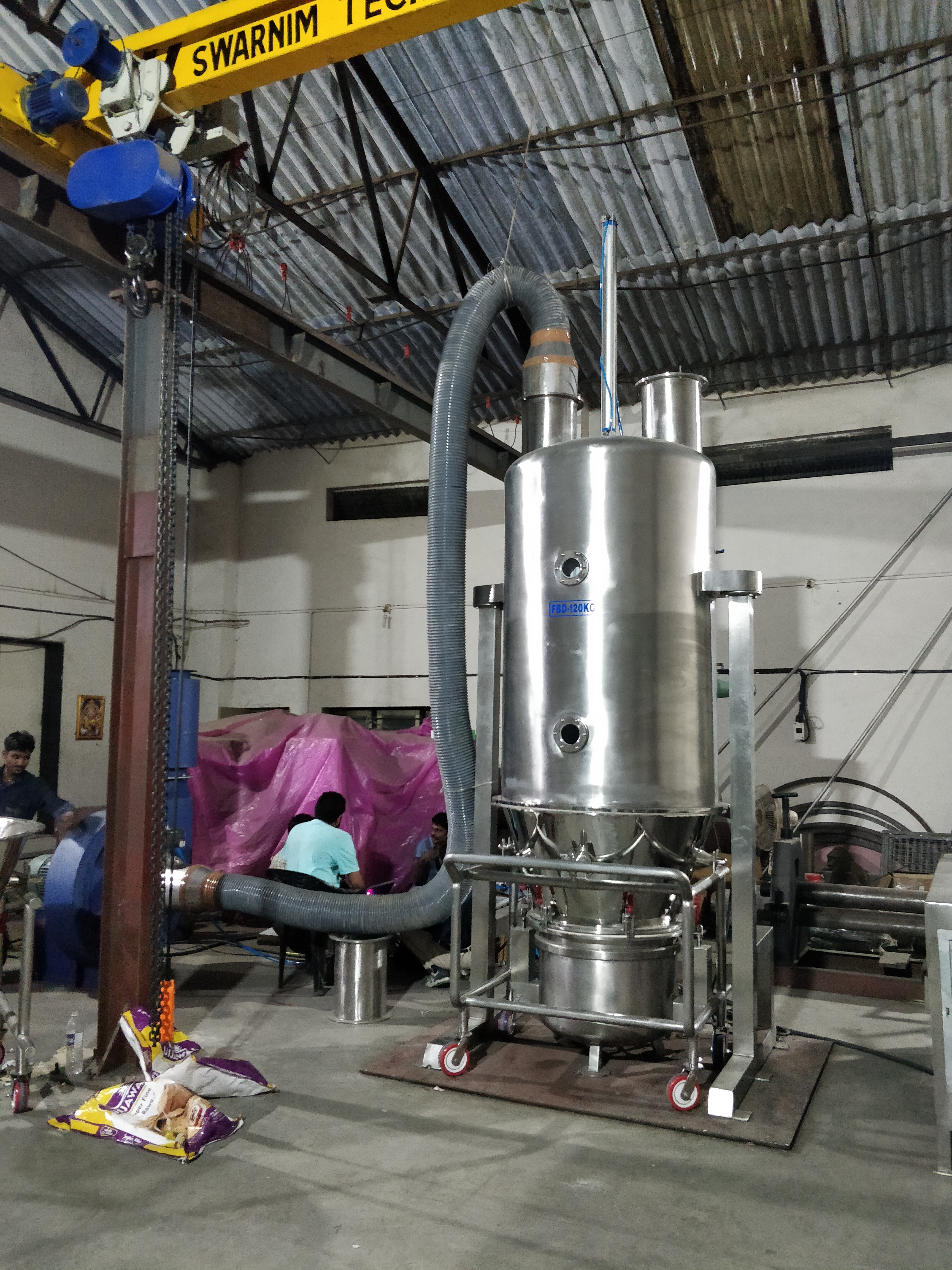 Fluid Bed Dryer - Stainless Steel 1l To 1400l Capacity | Automatic Control, Hepa Filtration, Built-in Explosion Vents, Ideal For Heat Sensitive Materials
