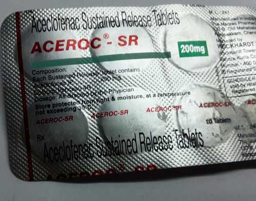 Aceclofenac Sustained Relase Tablets General Medicines