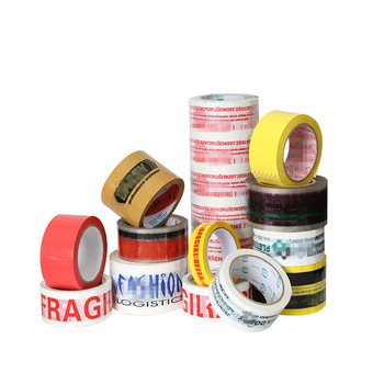 Printed Bopp Tape - Bopp Material, Transparent And Brown Colors | Quality-sealed Packaging For Secure Transportation