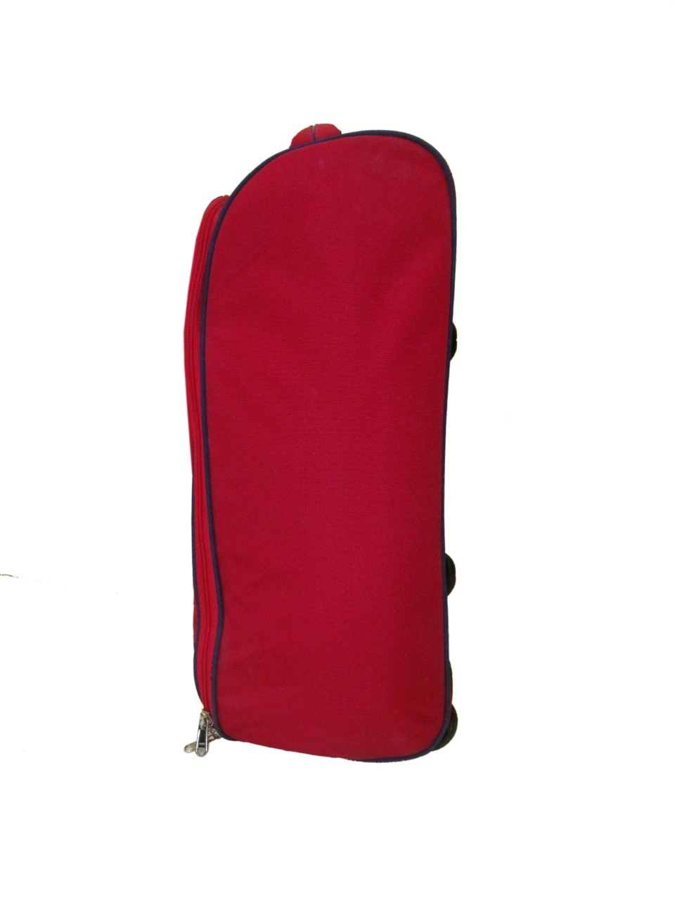 Trolley Bags - Polyester 18x14x10 Inches, Red | Easy Mobility, Durable, Lightweight, 4 Spinner Wheels, Extendable Handle