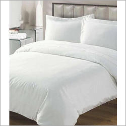 Plain White Cotton Single Bed Sheet With Pillow - 100% Cotton, King Size, White Color, Plain Dyed Pattern, Ideal for Home and Hotel Use