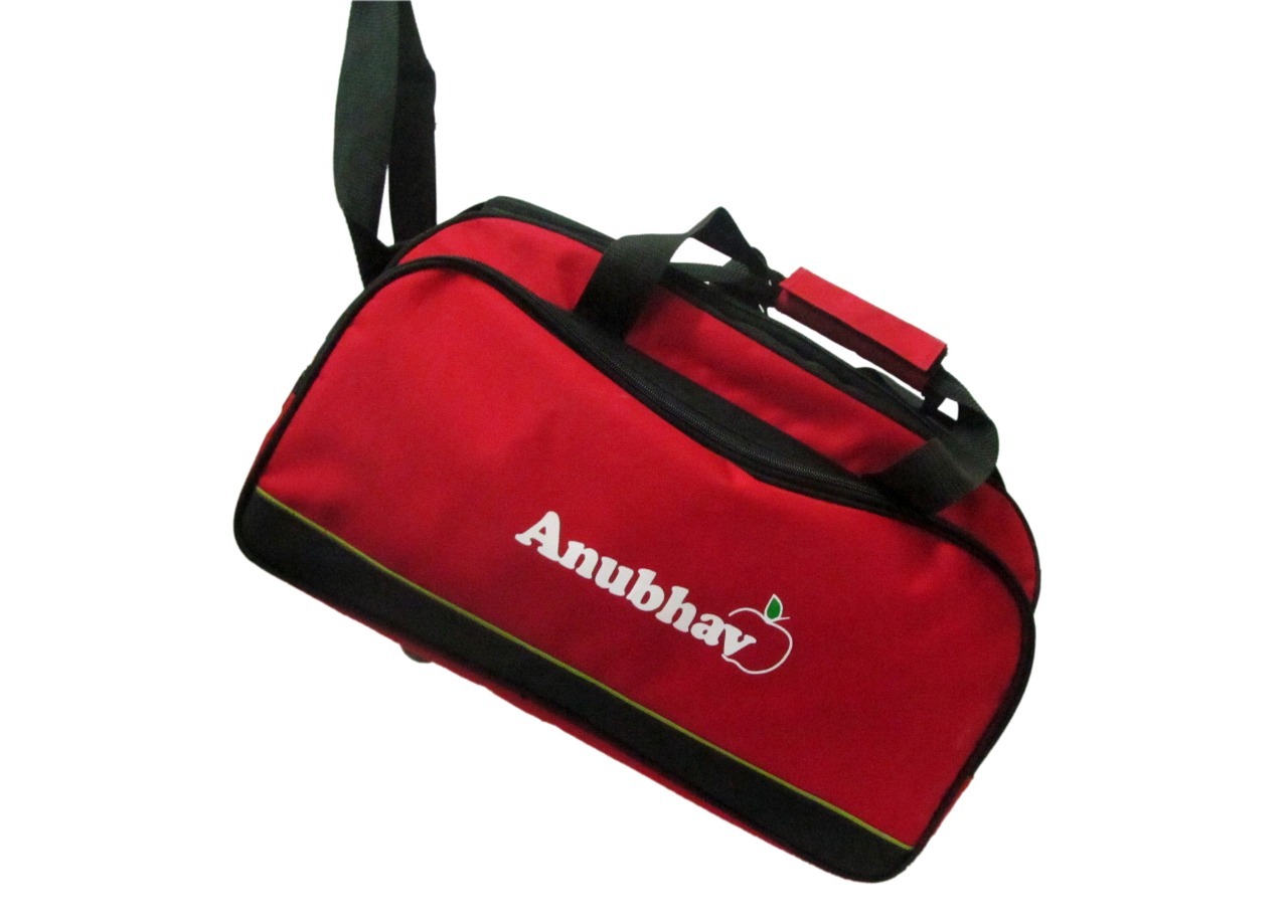 Hand Bags - Polyester, 10x8x5 Inches, Red | Durable Material, Stylish Design, Lightweight, Zipper Closure, Single Handle